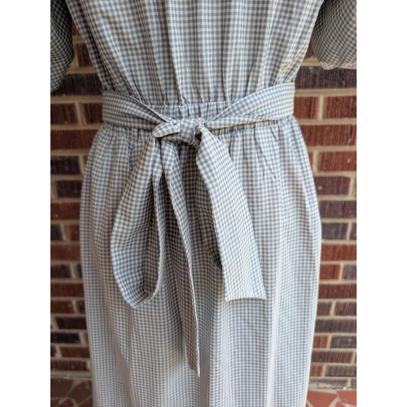 dRA Los Angeles Carol Dress-Grey/White-Maxi-Puff Sleeve-Cottagecore- Small NWT - Picture 6 of 11